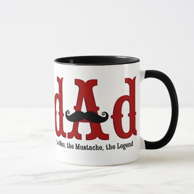 Moustache Dad Mug (Right)