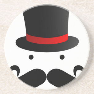 Moustache Design Coaster