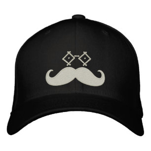 Moustache Eyeware Embroidered Hat