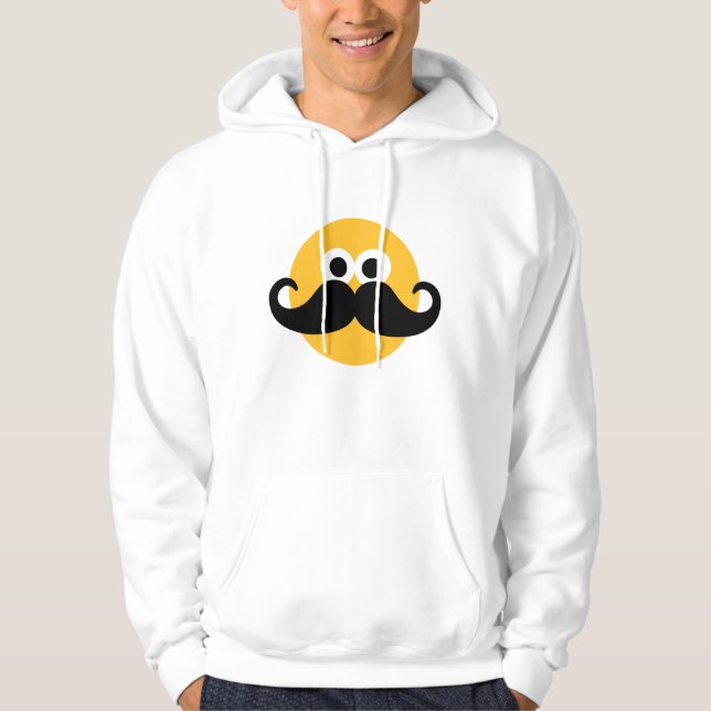 Moustache face hoodie (Front)