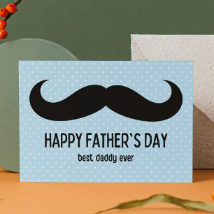 Moustache Father's Day Holiday Postcard