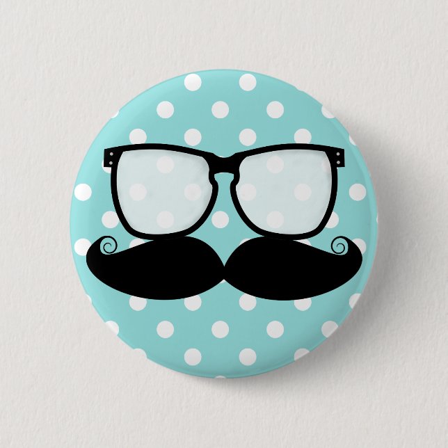 Moustache Flair Button (Front)