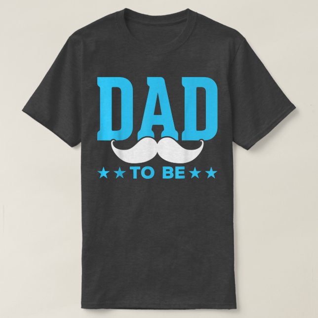 Moustache Future Daddy Dad To Be Future Father Pre T-Shirt (Design Front)