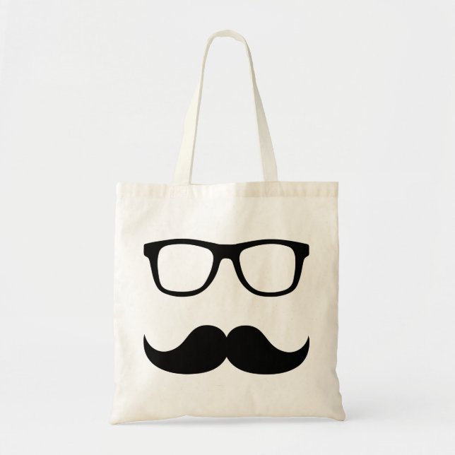 Moustache glasses tote bag (Front)