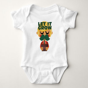Moustache Growth Adventure Baby Bodysuit