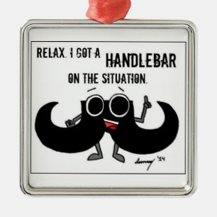 Moustache "HANDLEBAR ON THE SITUATION" Ornament