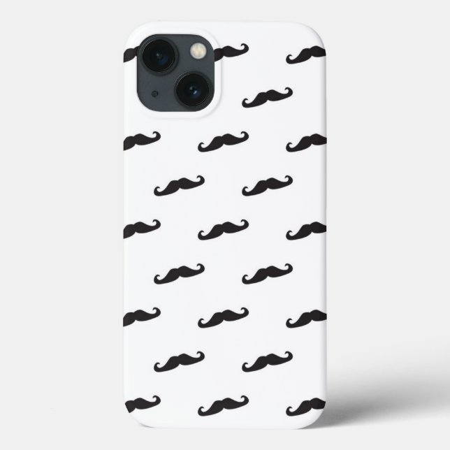 Moustache hipster pattern 2 Case-Mate iPhone case (Back)
