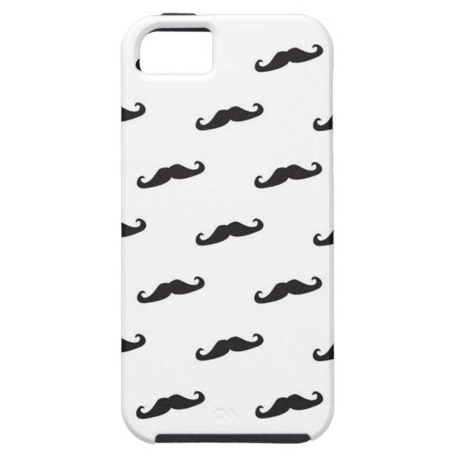 Moustache hipster pattern 2 Case-Mate iPhone case (Back)