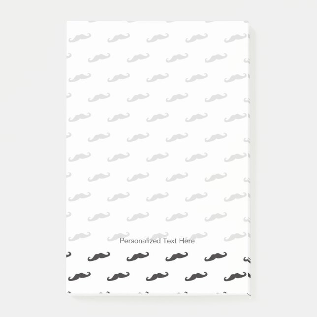 Moustache hipster pattern 2 post-it notes (Front)