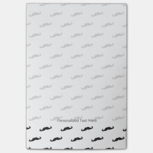 Moustache hipster pattern 2 post-it notes
