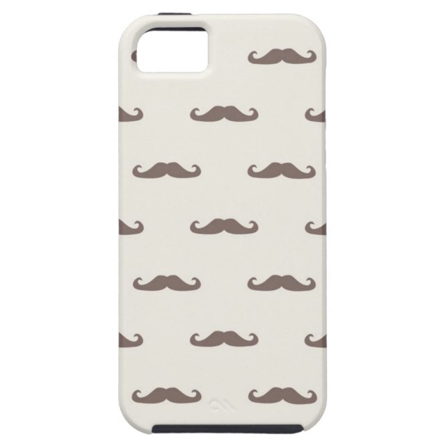 Moustache hipster pattern 3 Case-Mate iPhone case (Back)