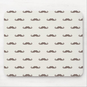 Moustache hipster pattern 3 mouse pad