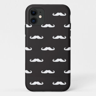 Moustache hipster pattern iPhone 11 case
