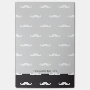 Moustache hipster pattern post-it notes