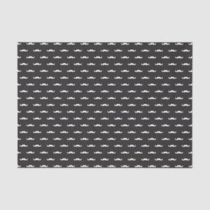 Moustache hipster pattern tissue paper