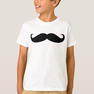 Moustache in Black or White T-Shirt