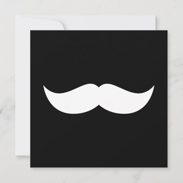 Moustache Invitation (Front)