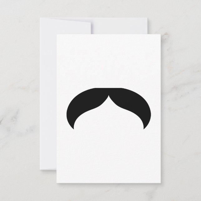 Moustache Invitation (Front)