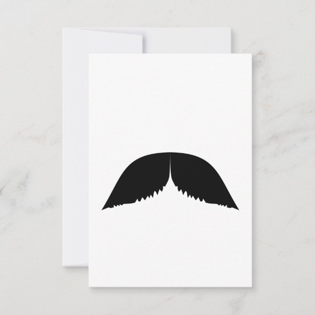 Moustache Invitation (Front)