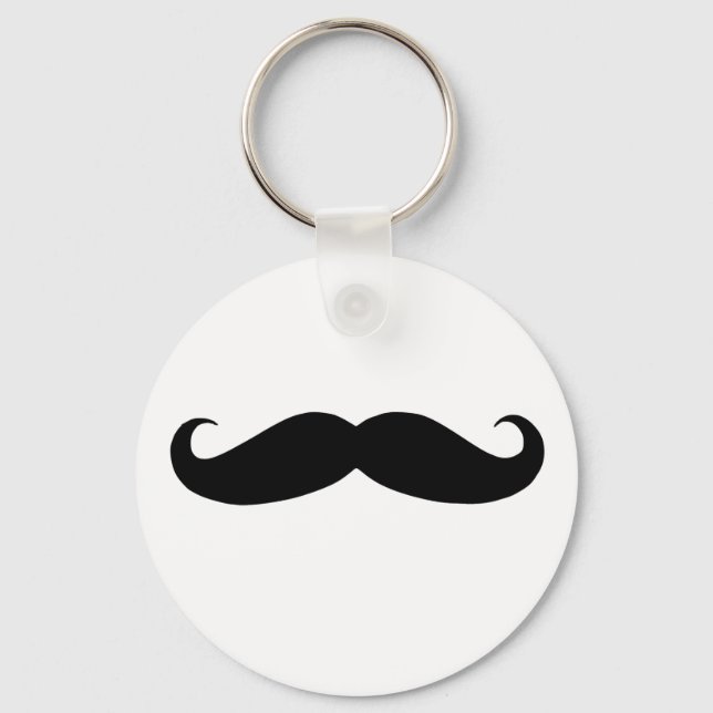 Moustache is funny key ring (Front)