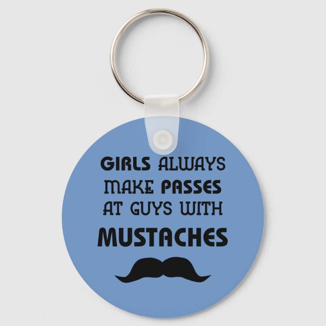 Moustache Key Ring (Front)