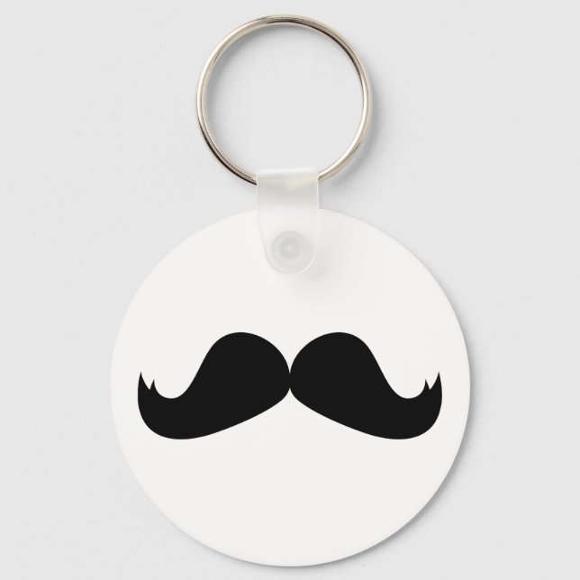Moustache Keychain (Front)