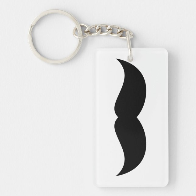 Moustache Keychain (Front)