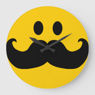 Moustache Large Clock