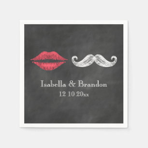 Moustache & Lips Napkin