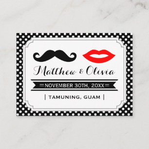 Moustache & Lips Place Cards