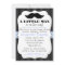 Moustache Little Man Baby Shower Invitation