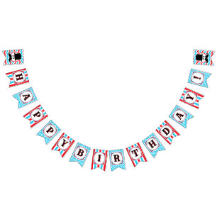 Moustache Little Man Birthday Party Banner