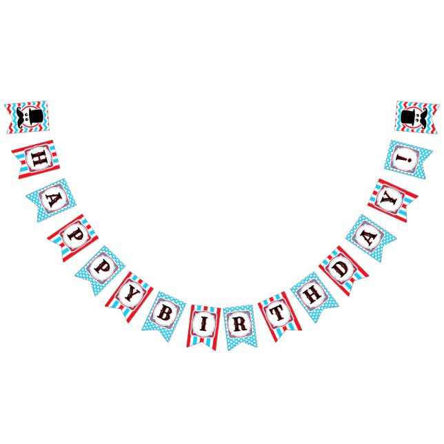Moustache Little Man Birthday Party Banner Editabl (All)