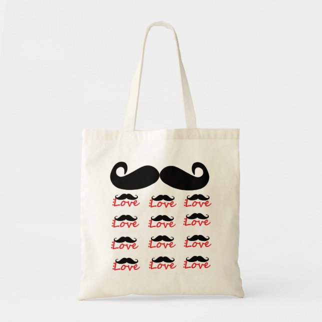 Moustache Love Bag (Front)