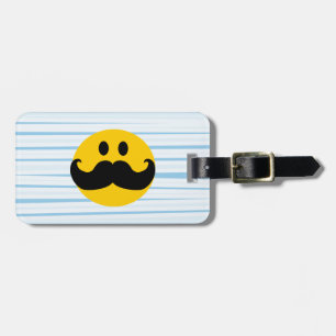 Moustache Luggage Tag