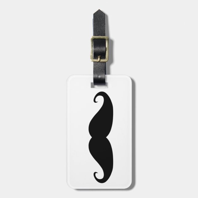 Moustache Luggage Tag (Front Vertical)