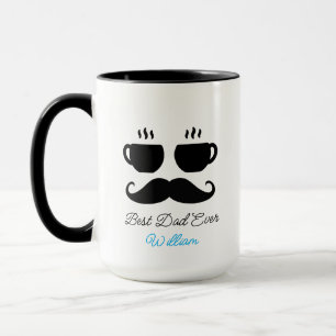 Moustache & Macchiato Dad Gift Mug