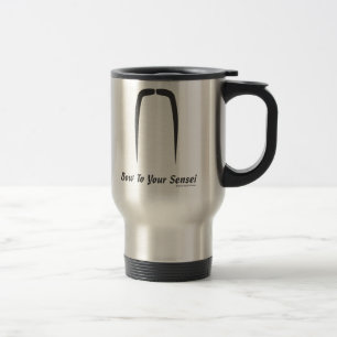 Moustache Madness: Fu Manchu Travel Mug