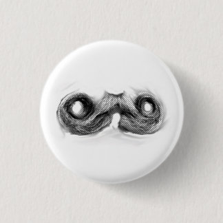 Moustache Man 3 Cm Round Badge
