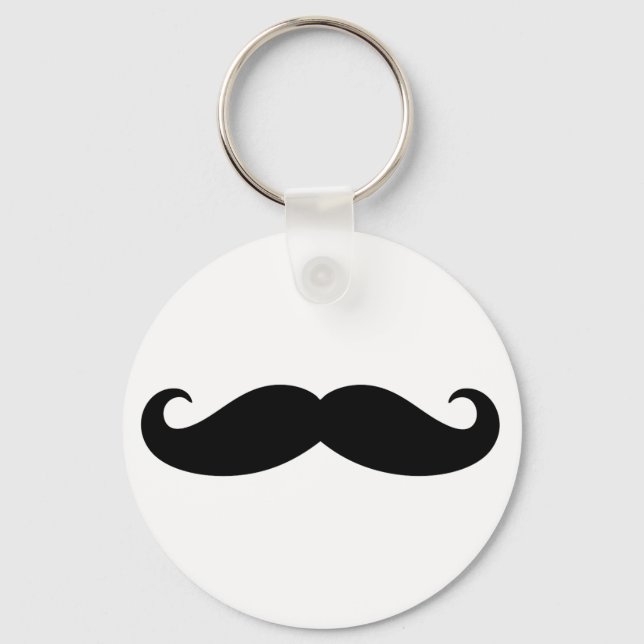 Moustache Moustache, Moustache design Key Ring (Front)