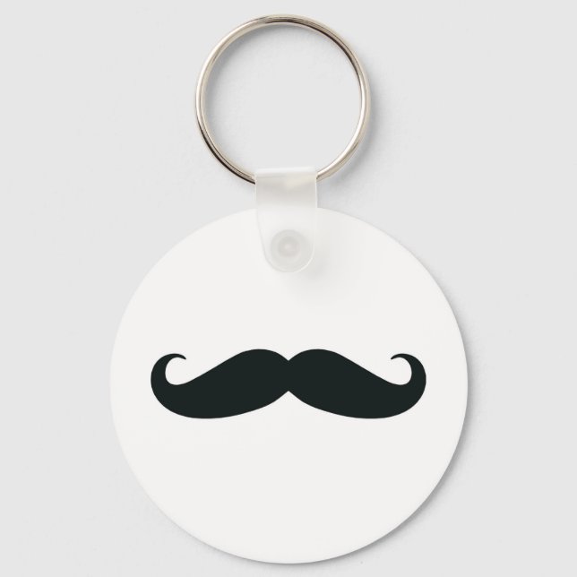 Moustache Moustache Moustache Key Ring (Front)