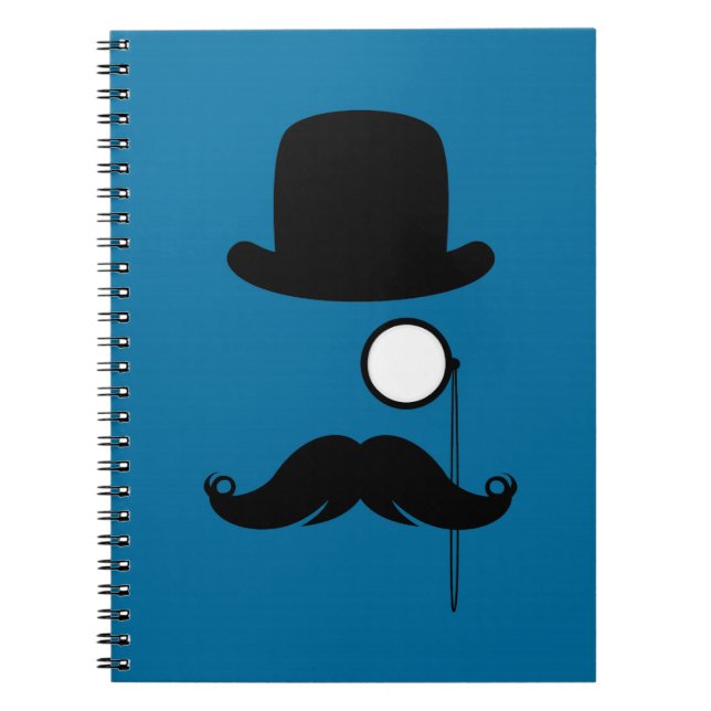 Moustache Moustache Stache Man Notebook (Front)