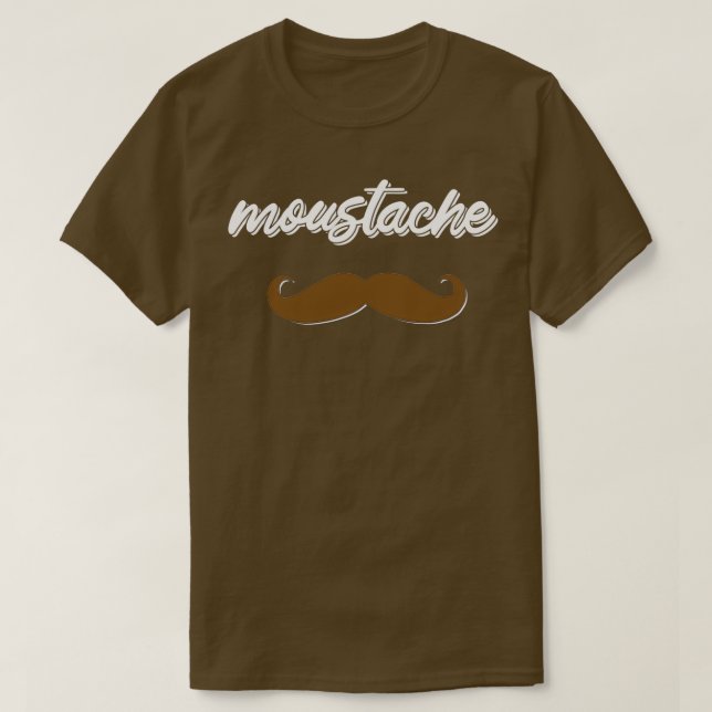 moustache Movember 1 T-Shirt (Design Front)
