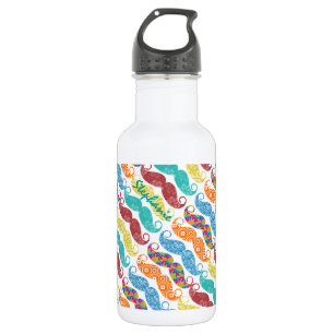Moustache Mr. Hipster Vintage Retro 532 Ml Water Bottle