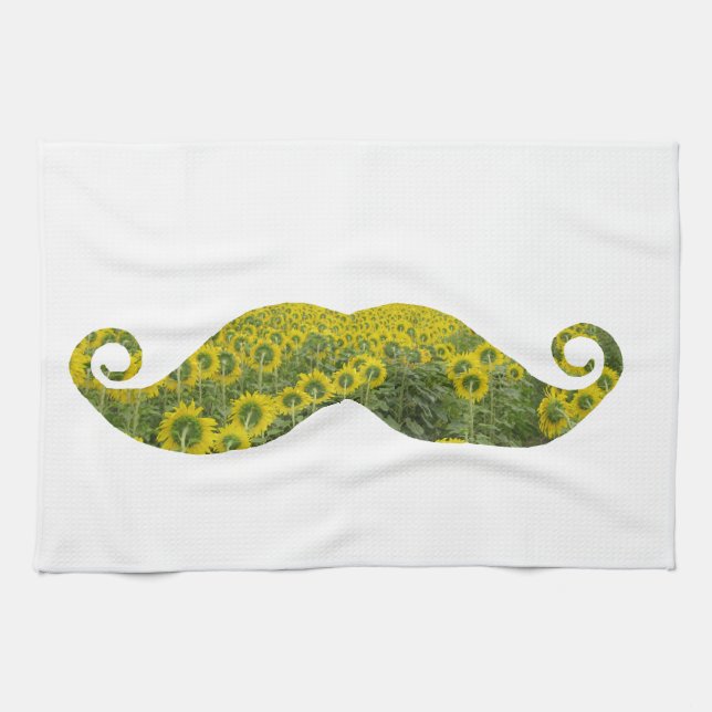 Moustache natural Tea Towel 40.6 cm x 61 cm (Horizontal)