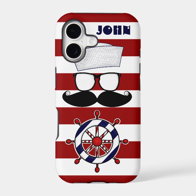 Moustache Nautical iPhone 5 Case (Back)