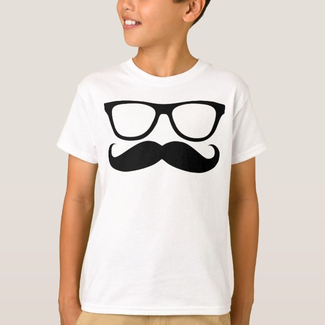 Moustache Nerd T-Shirt (Front)