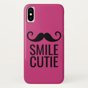 Moustache on Pink - ANY COLOR Background Phone Cas Case-Mate iPhone Case