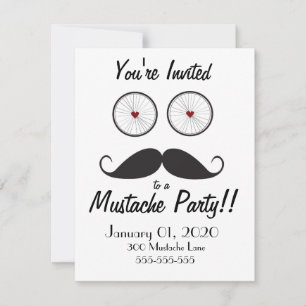 Moustache Party Invitation