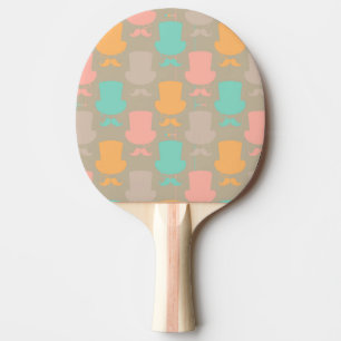 Moustache pattern 2 ping pong paddle